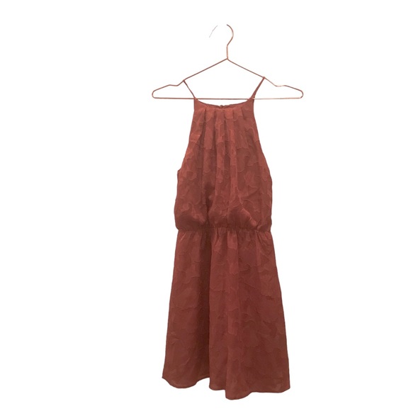 Francesca's Collections Dresses & Skirts - Francesca rust high neck rust  halter dress size XS new with tag